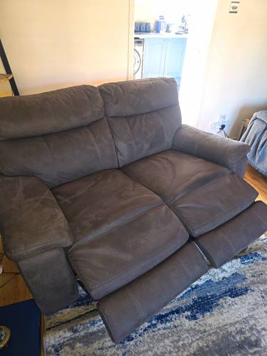 Dfs grey seater reclining - dfs,