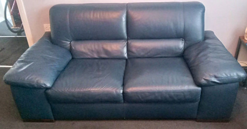 Dfs bluleather seater - dfs,