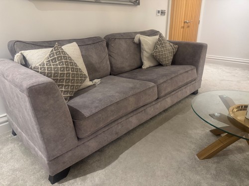 Grey sofas and seater - grey,