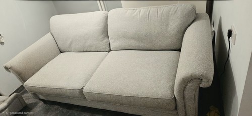 Dfs grey fabric - grey, seater