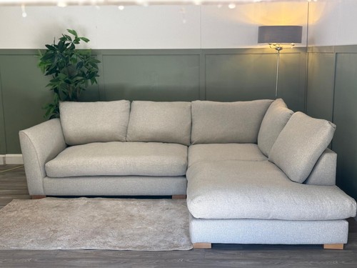 Dfs grey fabric - grey, sofa