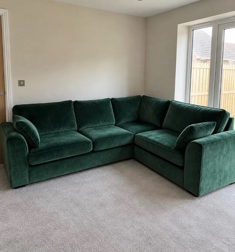 Green velvet shaped - velvet, l