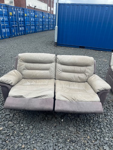 Dfs seater leather grey - dfs,