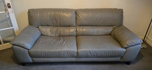 Dfs leather sofa seats - leather, 3