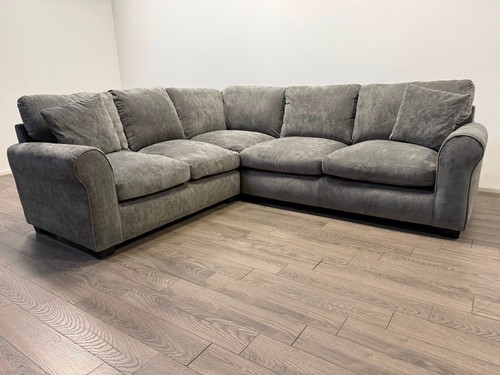 Taylor grey fabric corner sofa - taylor,