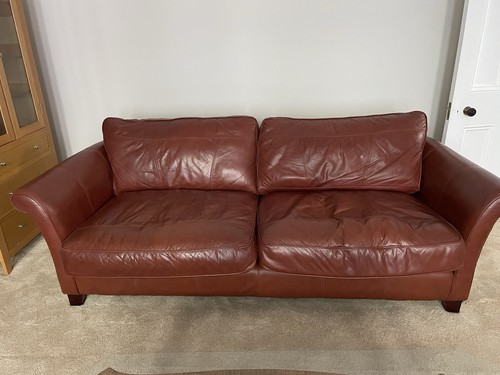 Large leather sofa good - leather, sofa.