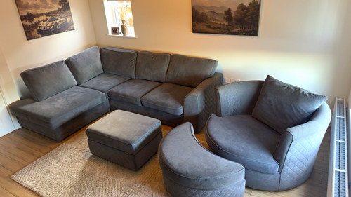 Grey fabric piece - grey,