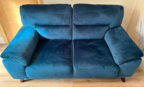 Dfs fargo velvet seater - dfs,