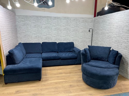 Dfs blue large - large, sofa