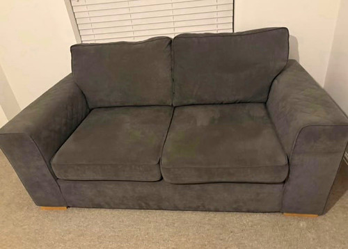 Dfs grey fabric 2 seater - dfs,