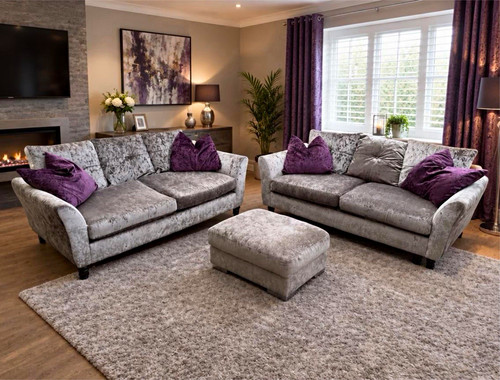 Dfs crushed velvet - dfs, set