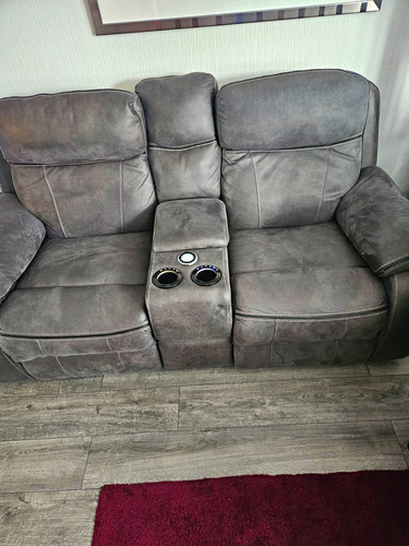 Dfs grey seater sofa faux - seater,