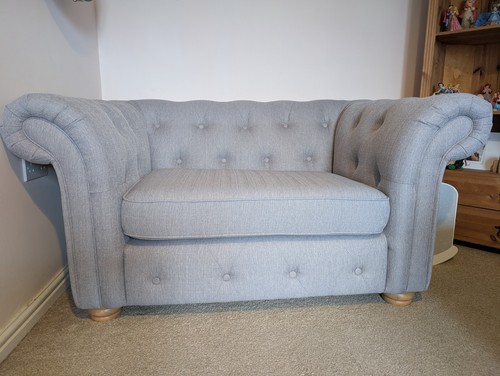 Seater grey cuddle sofa - seater,