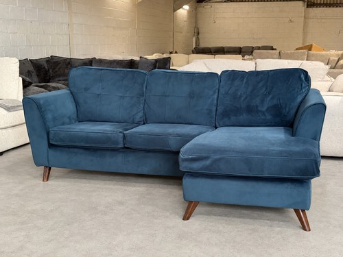 Dfs navy plush velvet - dfs,